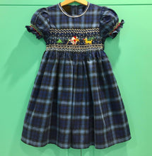 Load image into Gallery viewer, Ashley blue smocked dress