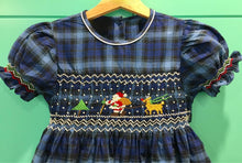 Load image into Gallery viewer, Ashley blue smocked dress