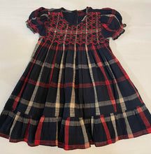 Load image into Gallery viewer, Celine Navy smocked dress