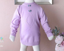Load image into Gallery viewer, Miss Cutey Sweater - Dry Violet | Childrens Jumper