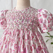 Load image into Gallery viewer, Rosie heart smocked dress
