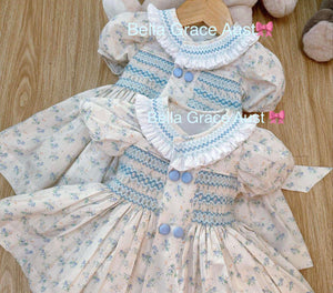 Emma smocked dress Preorder
