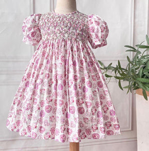 Rosie heart smocked dress