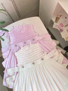 Aspen Baby Pink  Preorder (Children smock Dress)