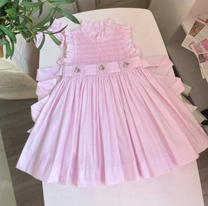 Aspen Baby Pink  Preorder (Children smock Dress)