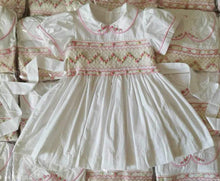 Load image into Gallery viewer, Angela White  (Children smock Dress)
