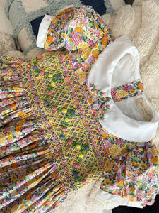 Alora vintage floral (Children smock Dress)
