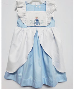 Elsa smocked dress (Children smock Dress)