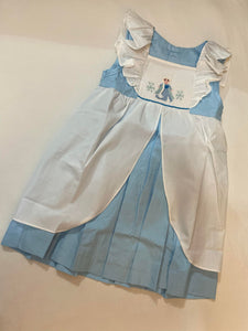 Elsa smocked dress (Children smock Dress)
