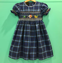 Load image into Gallery viewer, Ashley blue smocked dress
