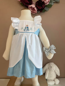 Elsa smocked dress (Children smock Dress)
