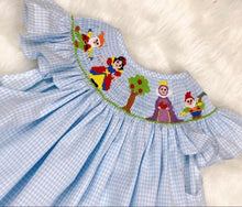 Load image into Gallery viewer, Snow White smock dress
