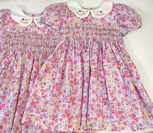 Adina smocked dress