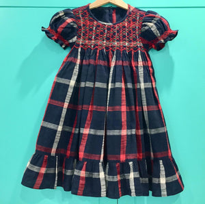 Celine Navy smocked dress