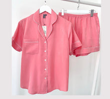 Load image into Gallery viewer, Lux Silk Cotton Peachy Pyjamas set
